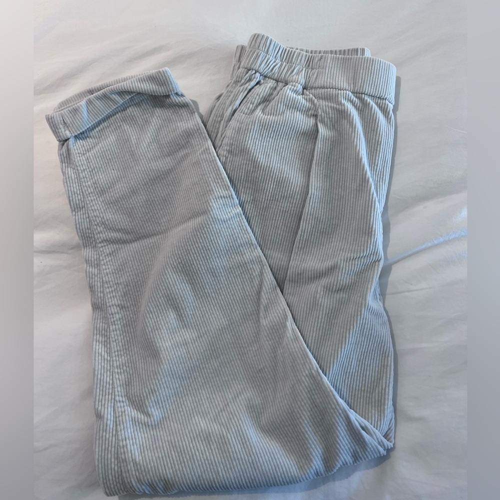 united colors of benetton off white corduroy pants